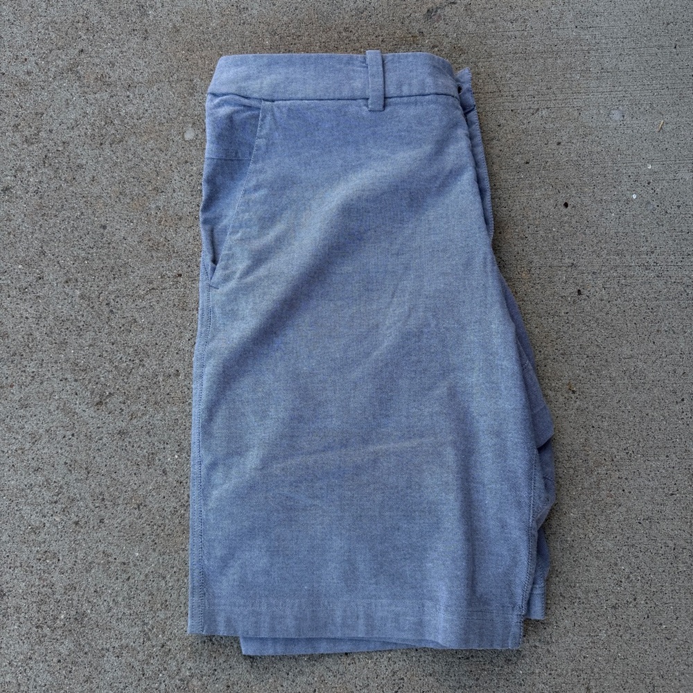 Lululemon Men’s 38 Commission Chino Shorts Qwick Oxford 11” GRAY Cotton Blend‎ - Picture 9 of 9